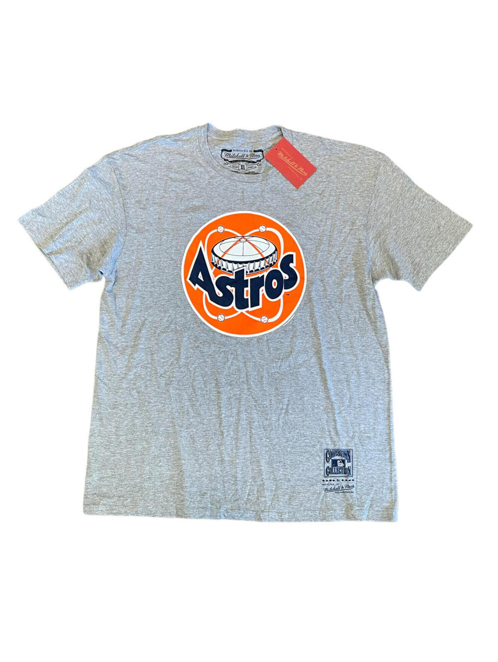 Houston Astros Mitchell Ness Cooperstown Collection Astrodome Tee Shirt Size XL